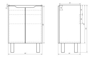 Dreja Тумба Mini 60, белый лак